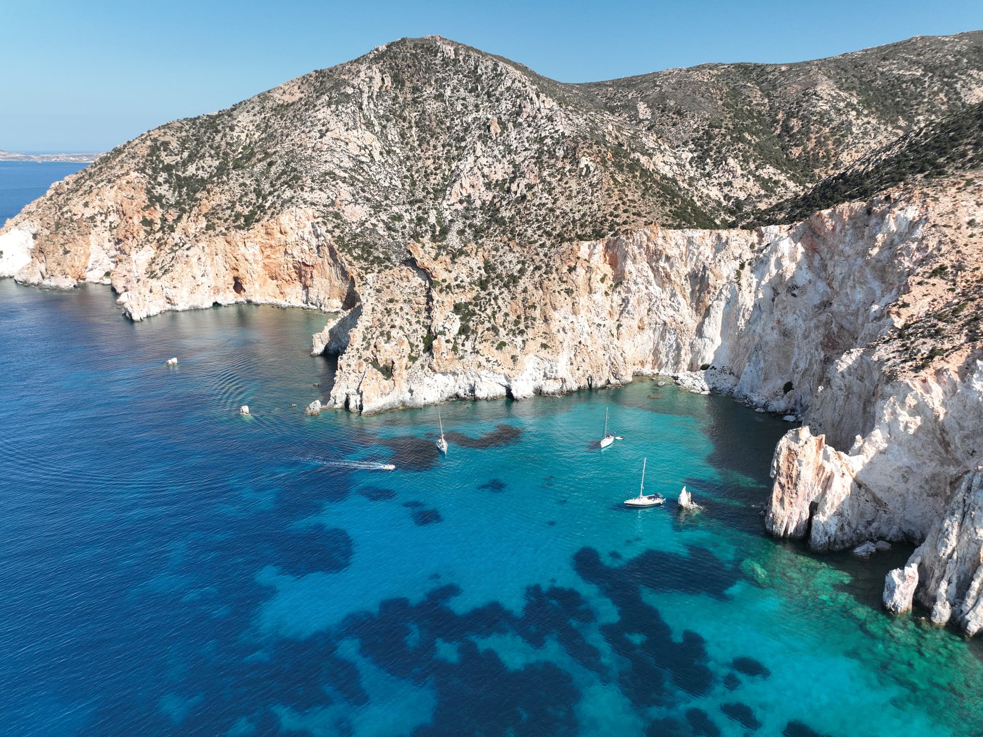 West Milos Kleftiko Sailing Boat Cruise